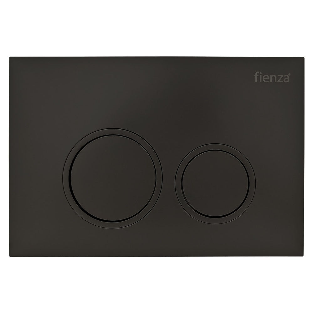 R&T JB11B Round Button Flush Plate, Matte Black