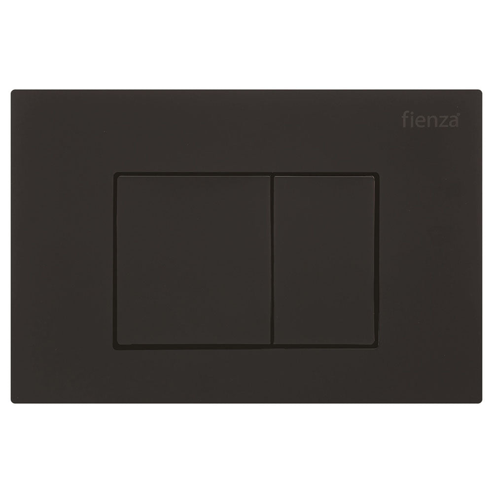 R&T JB60B Square Button Flush Plate, Matte Black