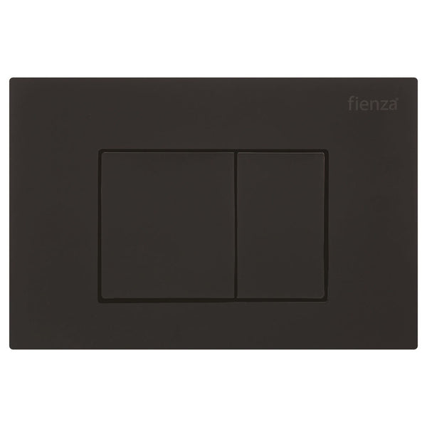 R&T JB60B Square Button Flush Plate, Matte Black - Special Order