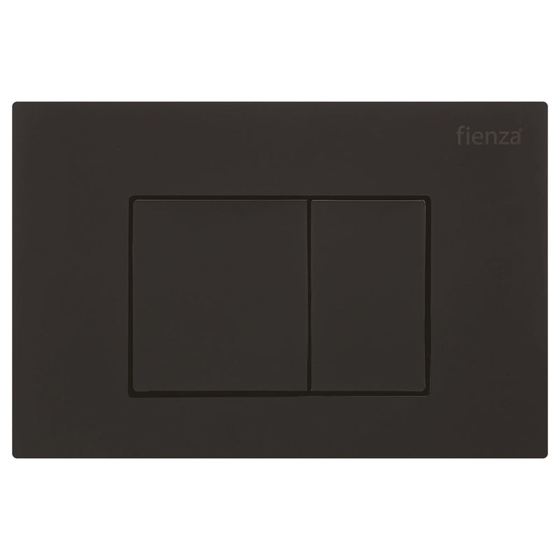 R&T JB60B Square Button Flush Plate, Matte Black - Special Order