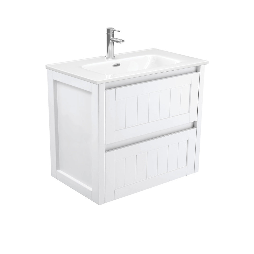 Fienza Joli Jol75T 750Mm Hampton White Wall Hung Vanity Unit - Special Order Units