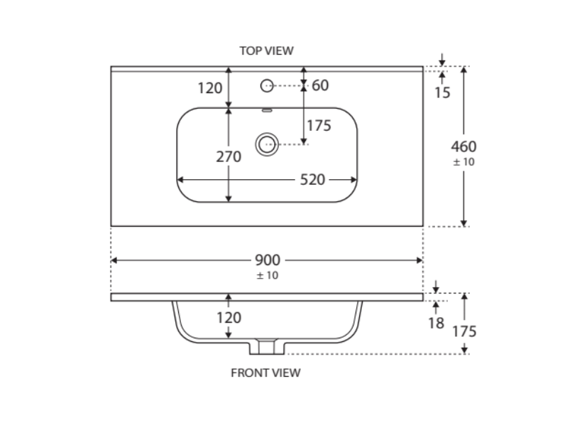 Fienza JOL90RSC Joli Alina Scandi Oak 900 Wall-Hung Vanity