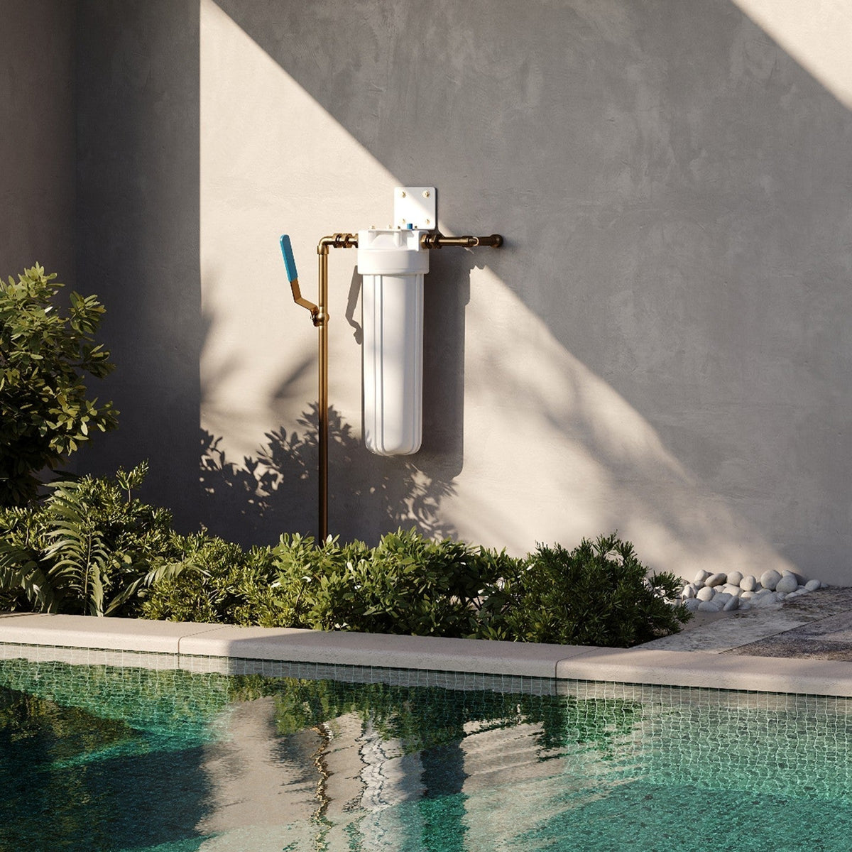 Oliveri K-T-WH20S HiFlow Single 20-inch Whole of House Water Filtration System