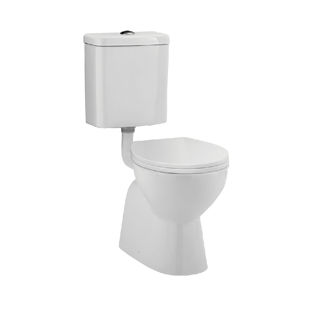 Fienza K001S Stella Senior Adjustable Link Toilet Suite, Gloss White