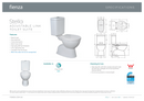 Fienza K001 Concealed S-Trap Stella Adjustable Link Toilet Suite, 140-255mm Pan, White - Special Order