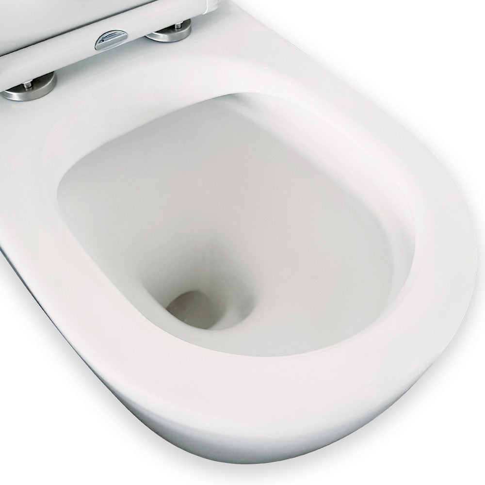 Fienza K002MWB Koko S Trap 160-230mm Toilet Suite, Matte White