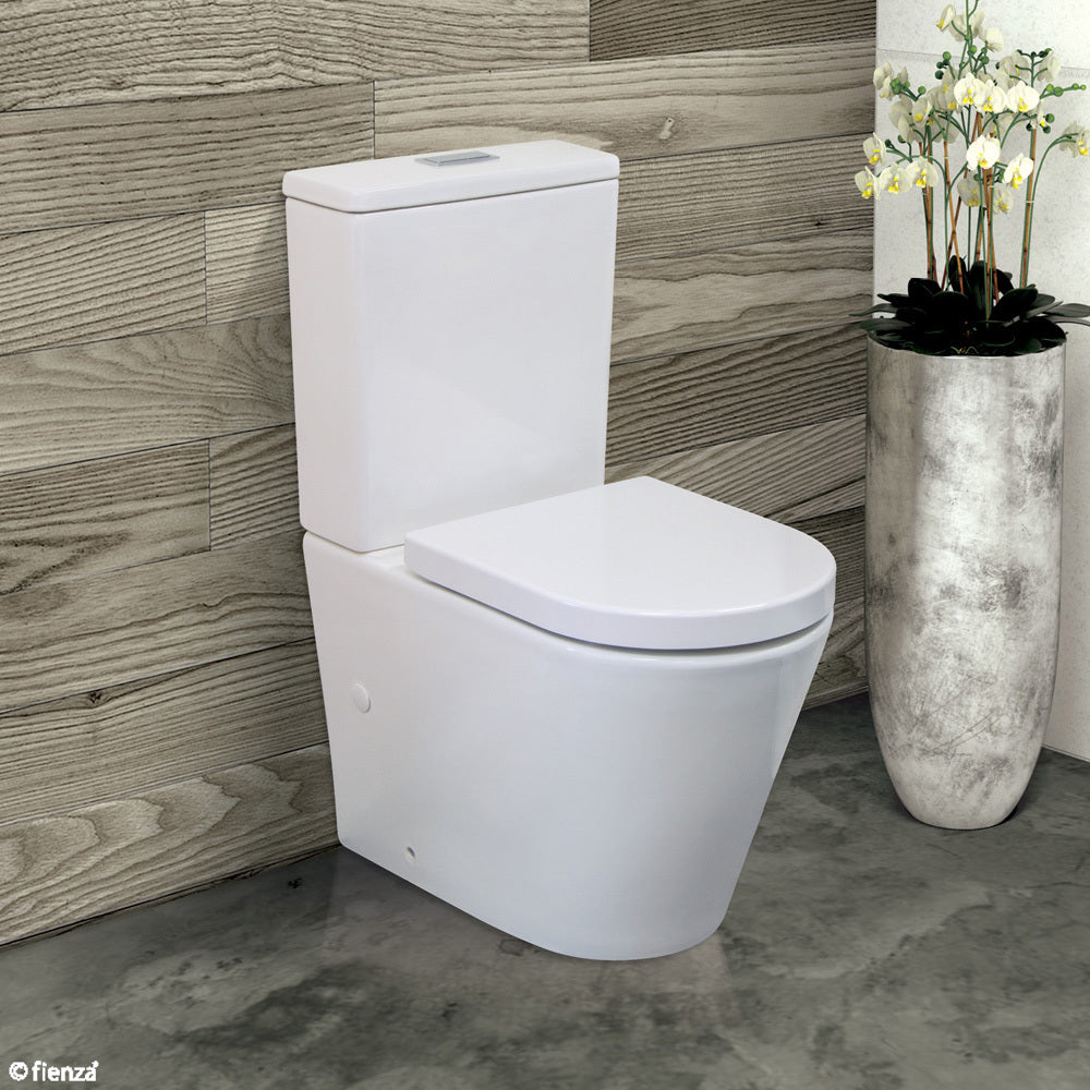 Fienza K014A Isabella S-Trap 90-160mm Toilet Suite, White
