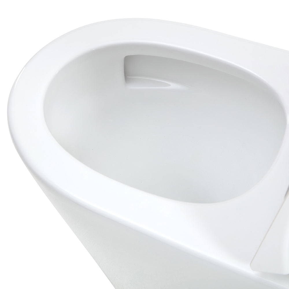 Fienza K015P Isabella Junior Tornado Back to Wall Rimless Toilet, P Trap, Gloss White