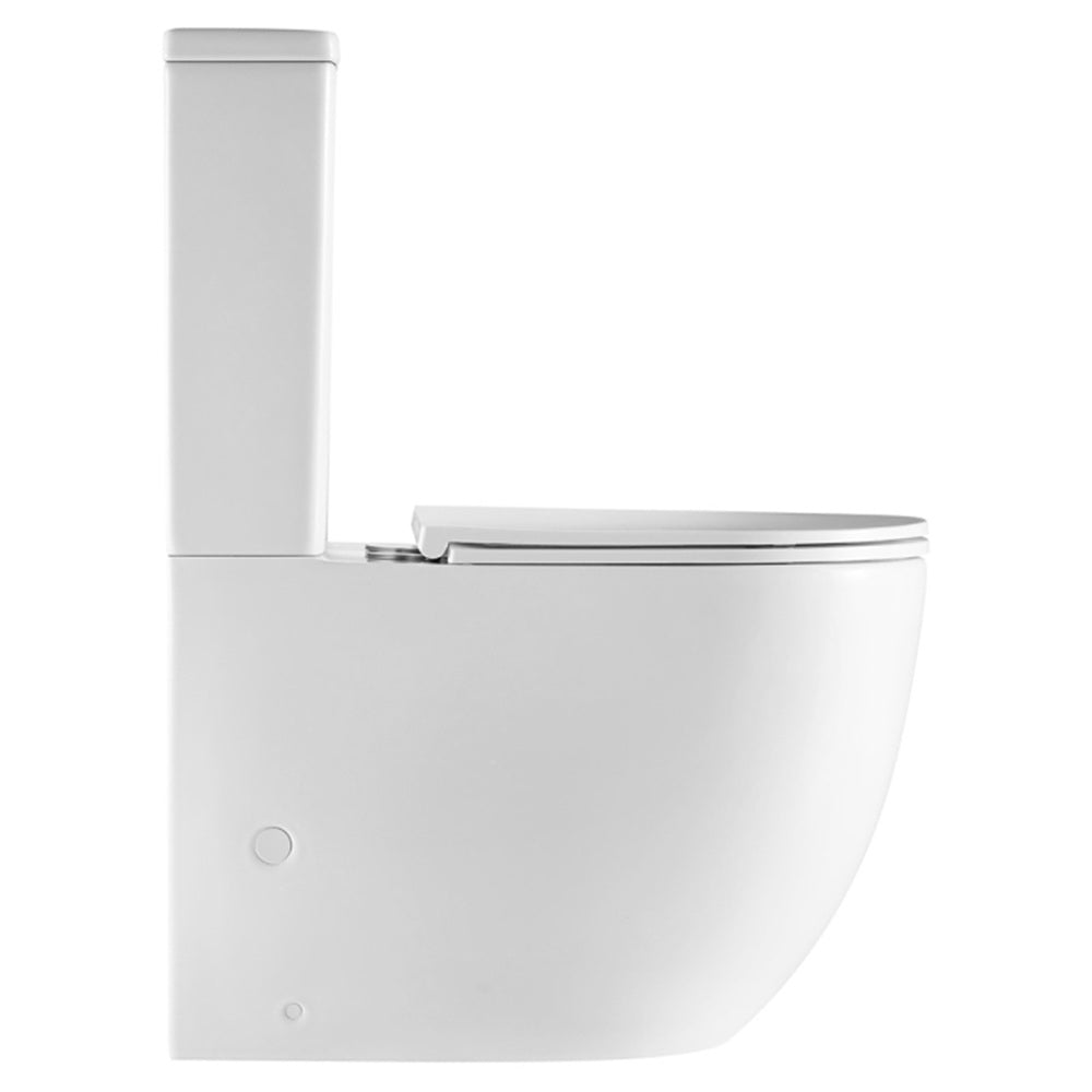 Fienza K032GEA-2 Geberit Joli Tornado Back to Wall Toilet Suite, Slim Seat, S Trap, 90-160, Gloss White