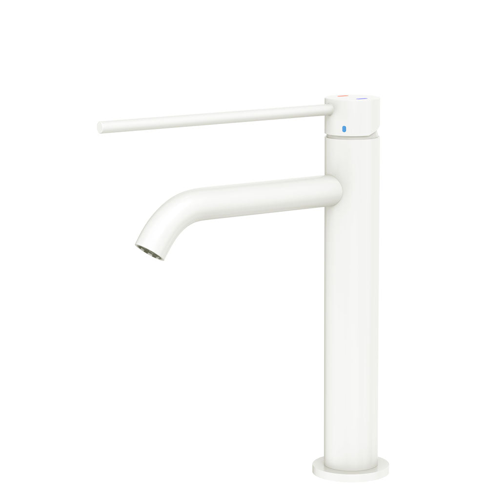 Fienza 228110MW-LF Kaya Care Medium Basin Mixer, Matte White