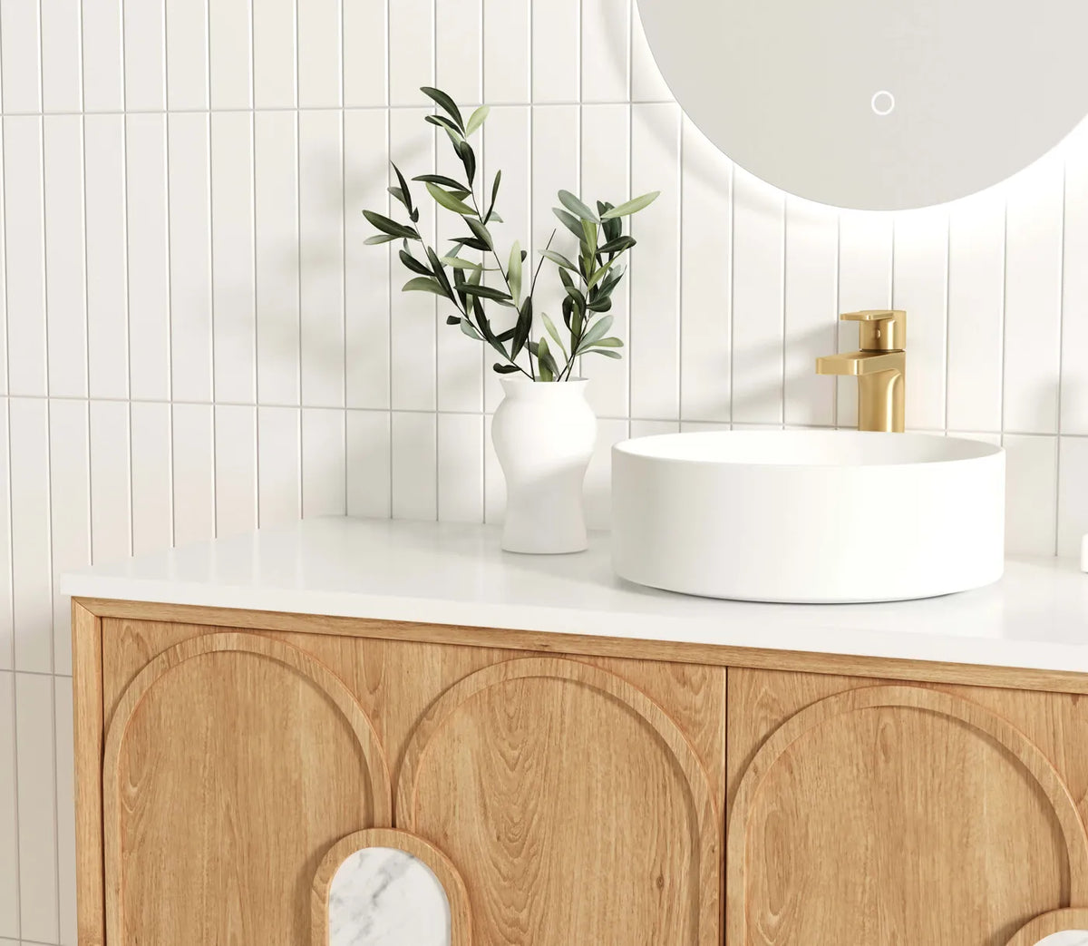 Otti Laguna Mark II Wall Hung Vanity, Woodland Oak