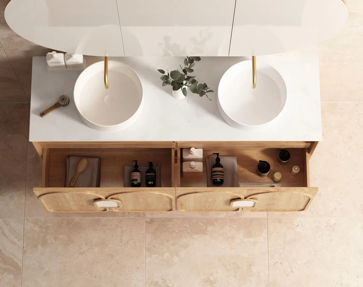 Otti Laguna Mark II Wall Hung Vanity, Woodland Oak