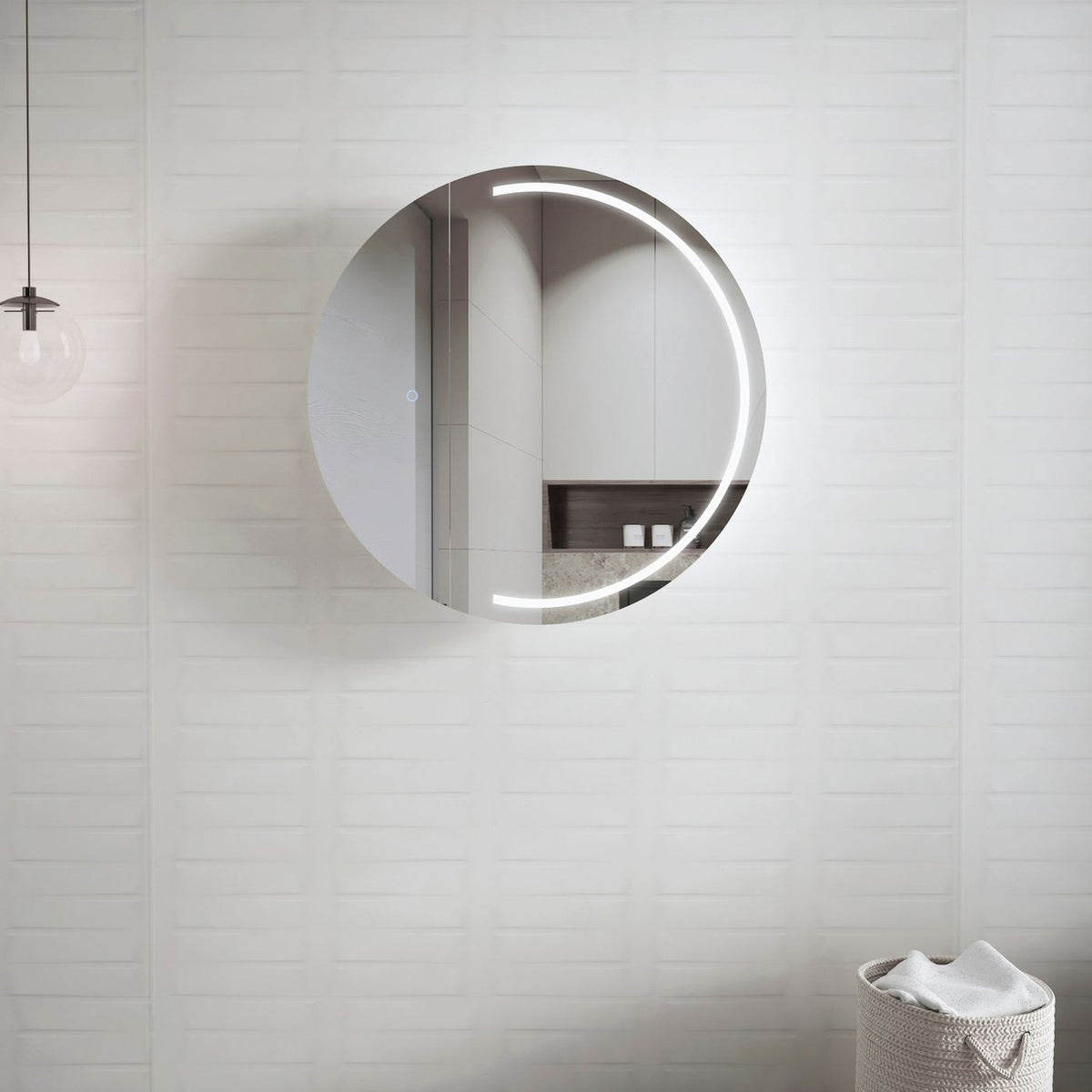 Otti LED-RSV800 LED London 800mm White Shaving Cabinet