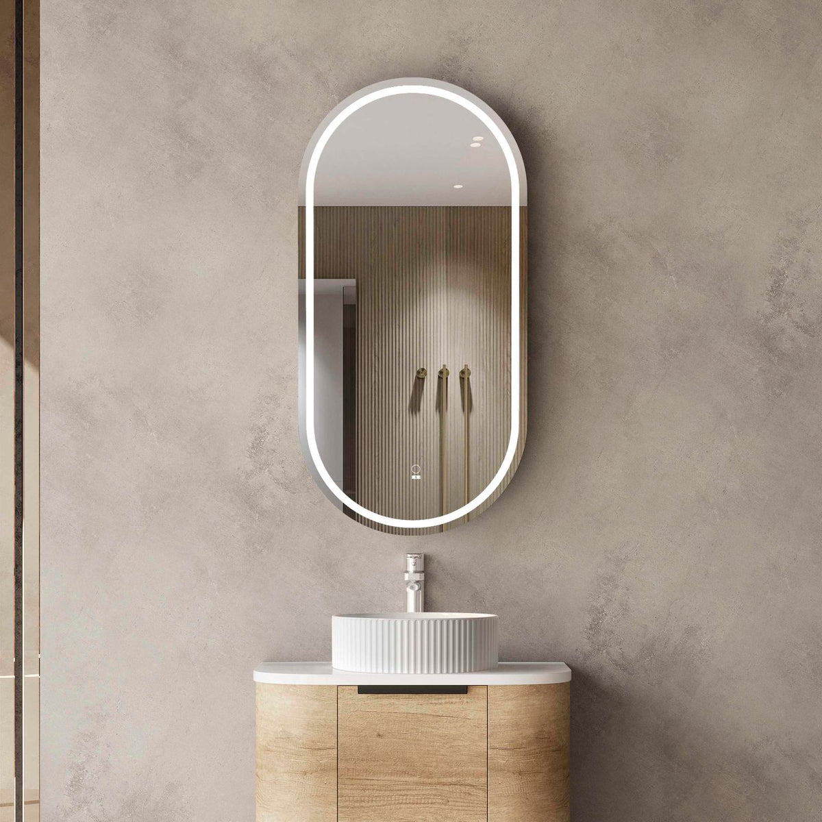 Otti LED-SOV9045N LED Noosa 900x450mm Natural Oak Shaving Cabinet