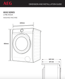 AEG LF8C1612A 10kg 8000 Series Front Load Washing Machine - AEG Cosmetic Seconds Discount