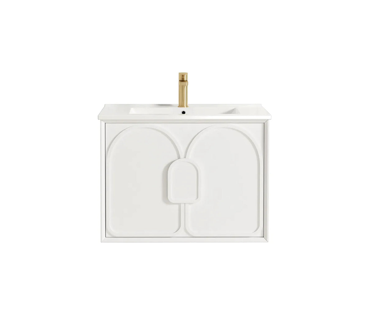 Otti Laguna Wall Hung Vanity, Satin White