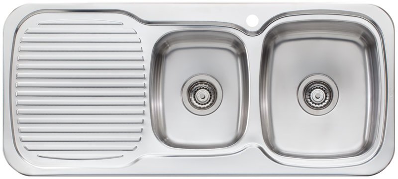 Oliveri Ll137 Lakeland 1 And 3/4 Bowl Left Hand Drainer Sink - Pre Order Top Mounted Kitchen Sinks