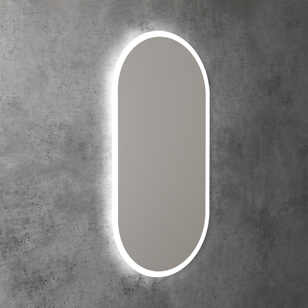 Aulic Beau Monde Oblong Pill LED Mirror Frameless 450 x 900mm LMBM-450 Frameless Mirrors