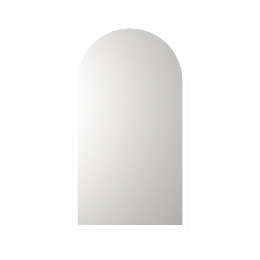Aulic Canterbury Arch LED Mirror Frameless 500 x 900mm LMCAN-500 Frameless Mirrors
