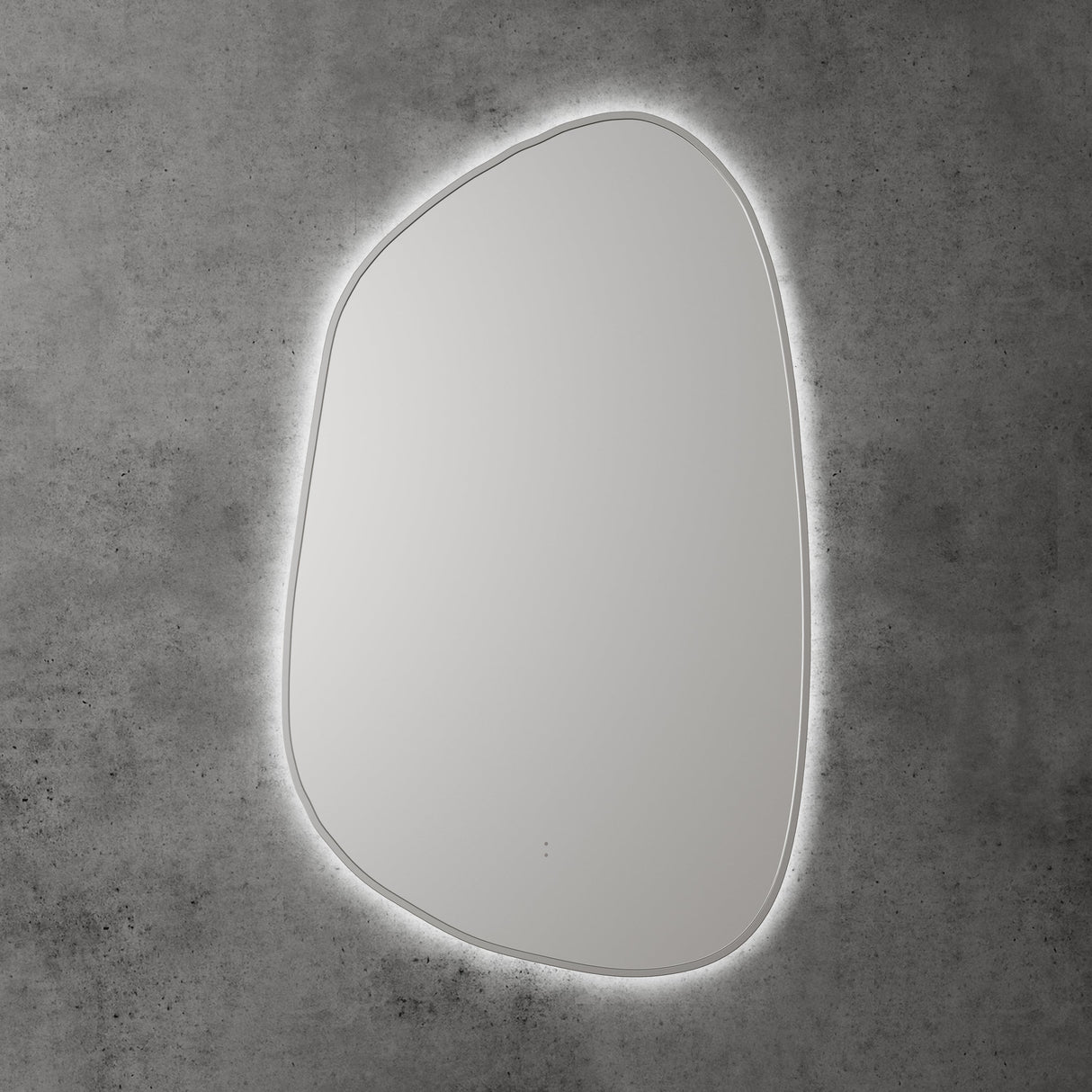 Aulic Tarcoola Asymmetric LED Mirror Brushed Nickel 550 x 900mm LMTAR-550-BN Mirrors