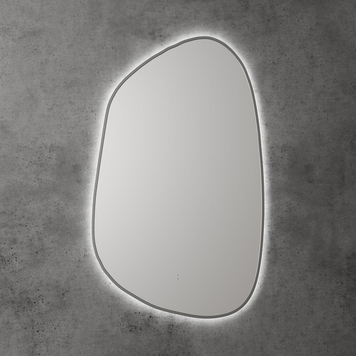 Aulic Tarcoola Asymmetric LED Mirror Gunmetal 550 x 900mm LMTAR-550-GM Gunmetal Mirrors