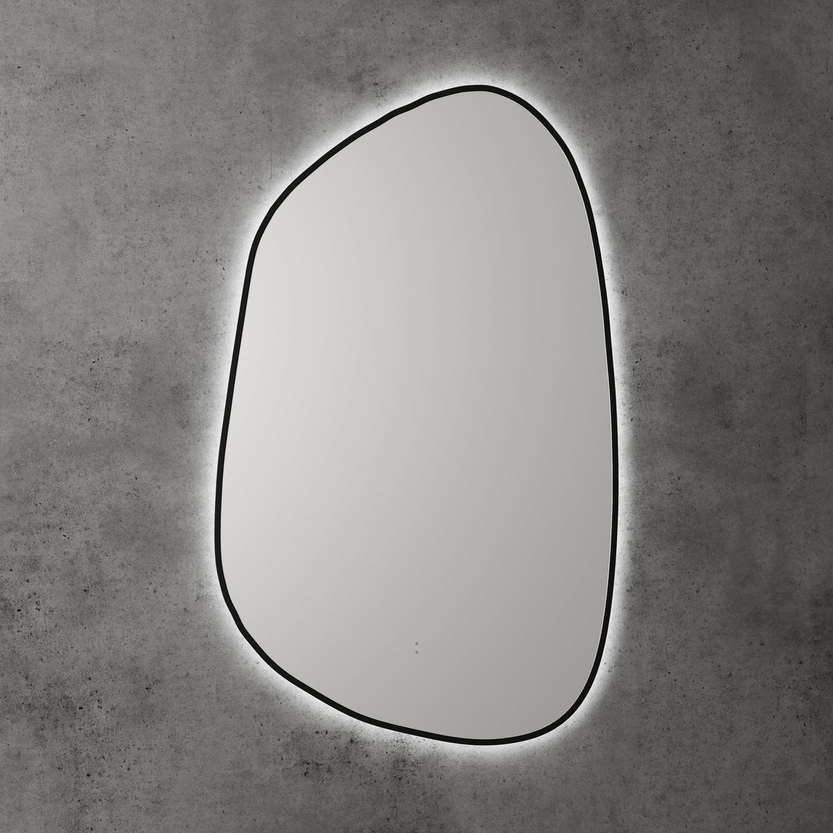 Aulic Tarcoola Asymmetric LED Mirror Matte Black 550 x 900mm LMTAR-550-MB Matte Black Mirrors