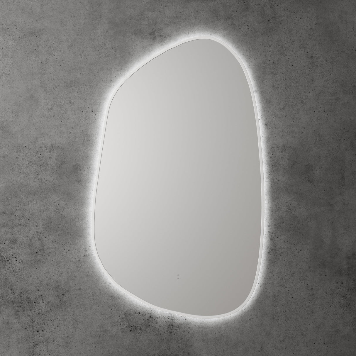 Aulic Tarcoola Asymmetric LED Mirror Matte White 550 x 900mm LMTAR-550-MW Matte White Mirrors