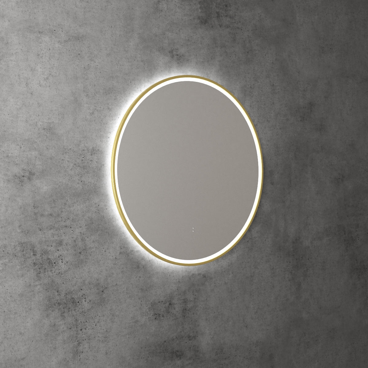 Aulic Windsor Round LED Mirror 700mm Brushed Gold LMWIN-700-BG Brushed Gold Mirrors
