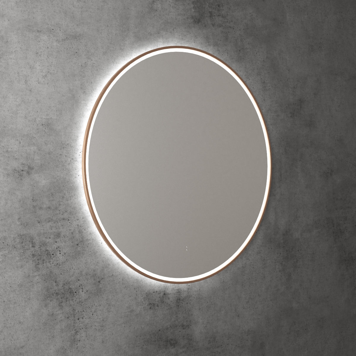 Aulic Windsor Round LED Mirror 900mm Brushed Bronze LMWIN-900-BZ Brushed Bronze Mirrors