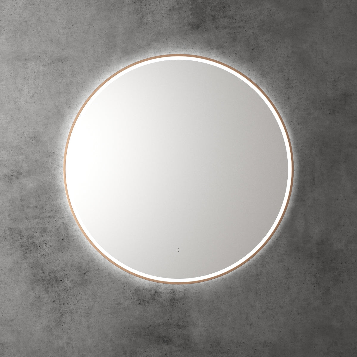 Aulic Windsor Round LED Mirror 900mm Brushed Bronze LMWIN-900-BZ Brushed Bronze Mirrors
