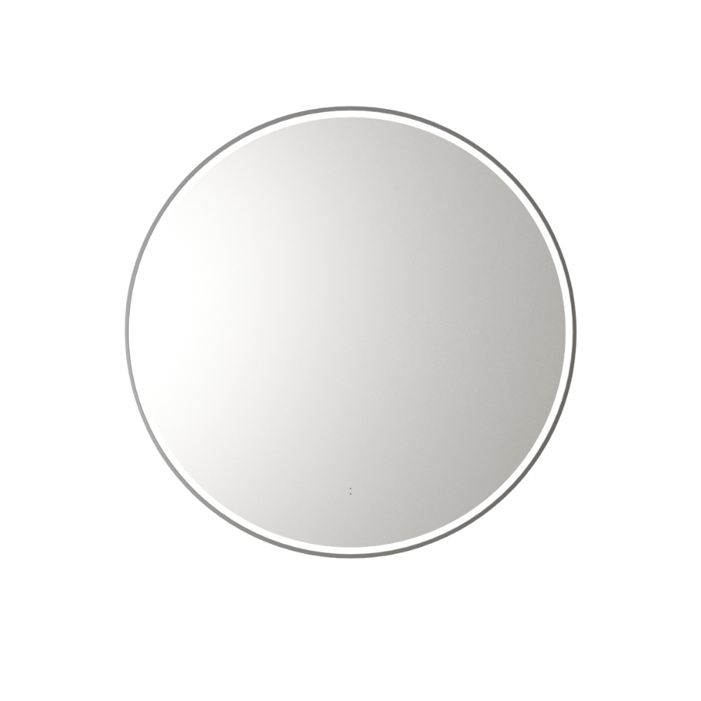 Aulic Windsor Round LED Mirror 900mm Gunmetal LMWIN-900-GM Gunmetal Mirrors