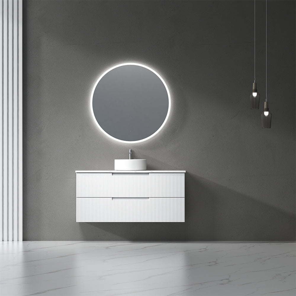 Aulic Windsor Round LED Mirror 900mm Frameless LMWIN-900 Frameless Mirrors