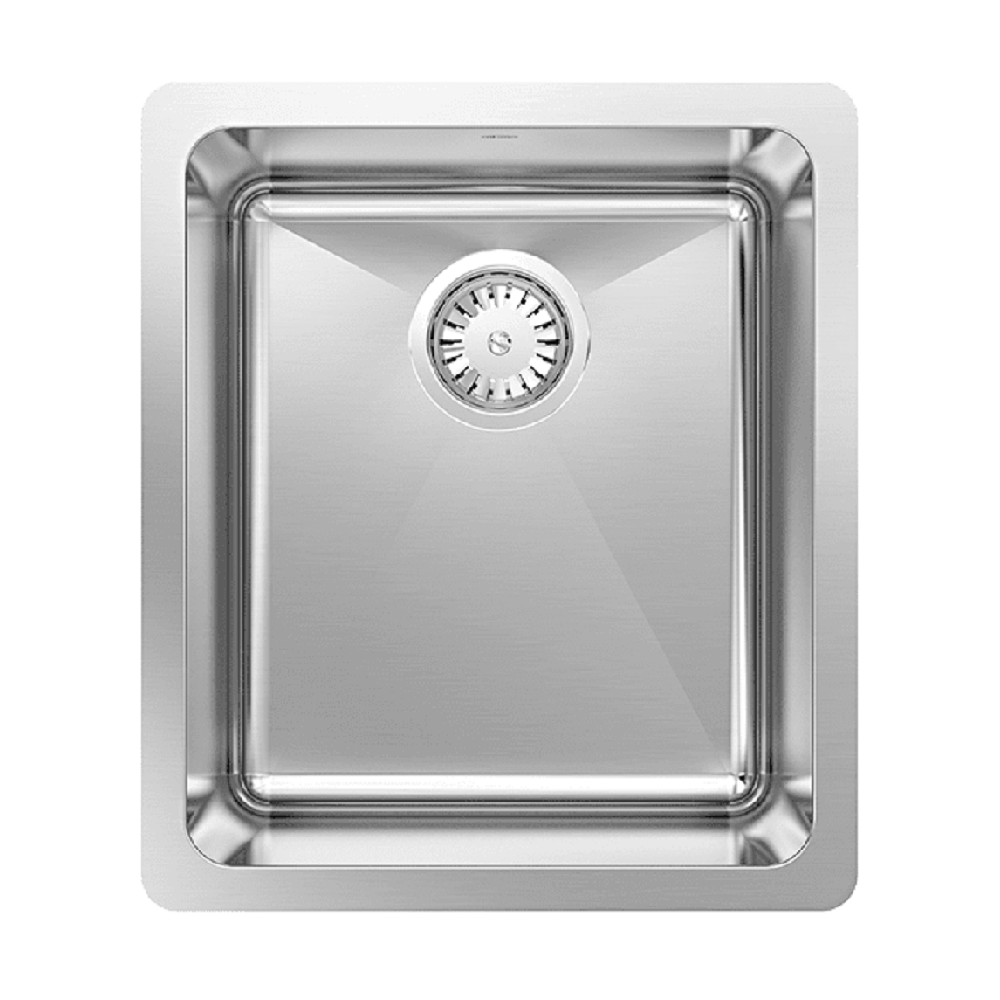 Abey Laundry Stainless Steel Sink, 390x450mm, Topmount/Undermount with Overflow, LT100