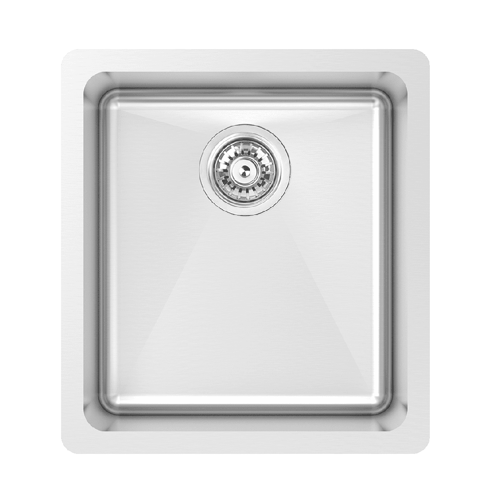 Abey Laundry Sink, 410x450mm, Topmount/Undermount with Overflow, Stainless Steel, LT110