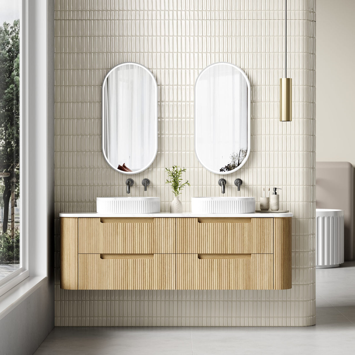 Aulic 1800mm Varcelli Tier Wall Hung Vanity CAWH54-1800-ST Vanity Units