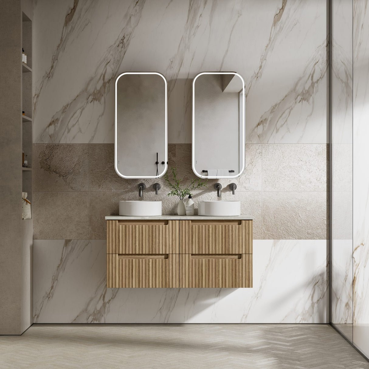 Aulic 1200mm Lovina Tier Wall Hung Vanity CAWH55-1200 Vanity Units