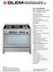 Glem ML96PROEI2 90cm Dual Fuel Freestanding Oven/Stove - Ex Display Discount