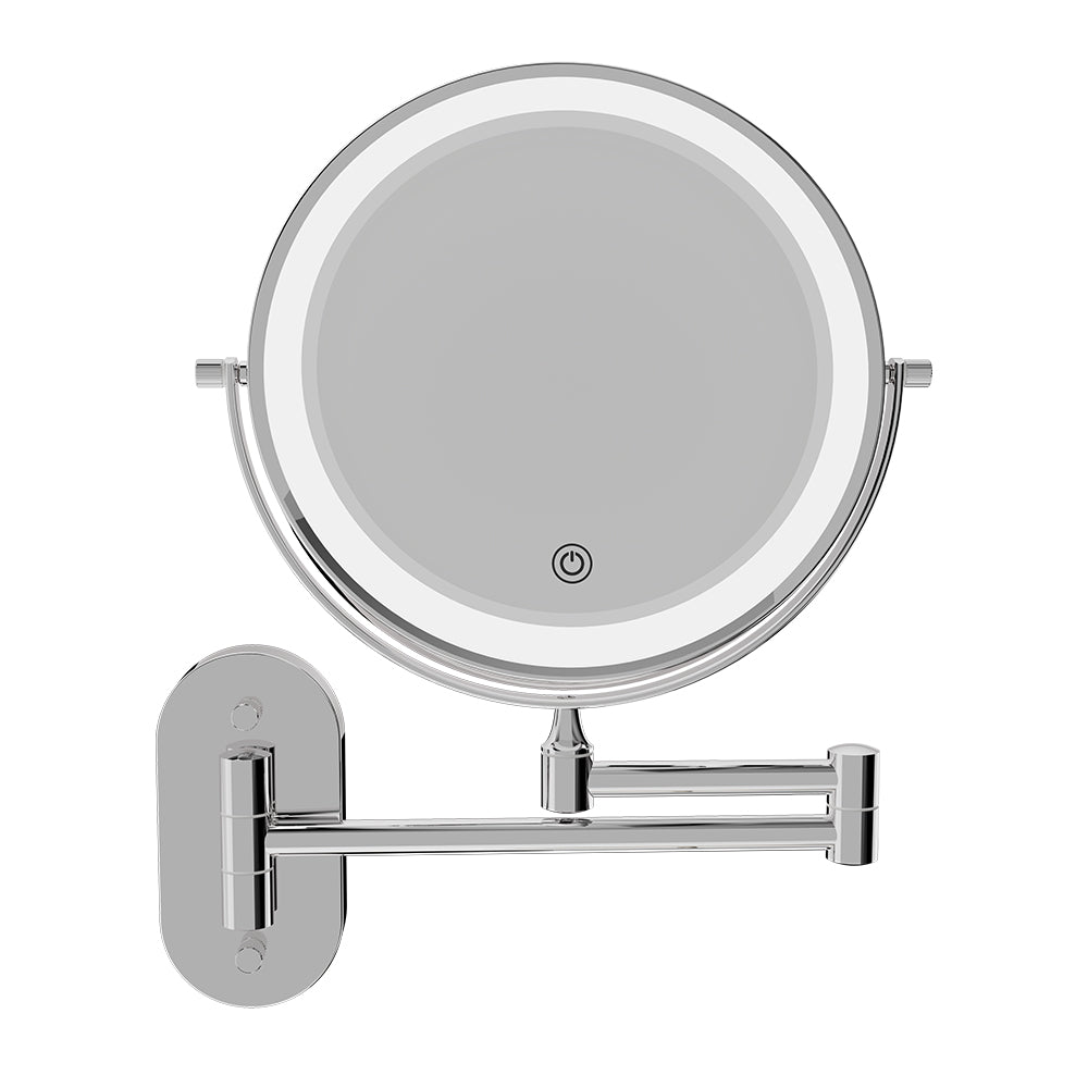 Fienza MM20 Swivel LED Magnifying Rechargable Mirror, Chrome