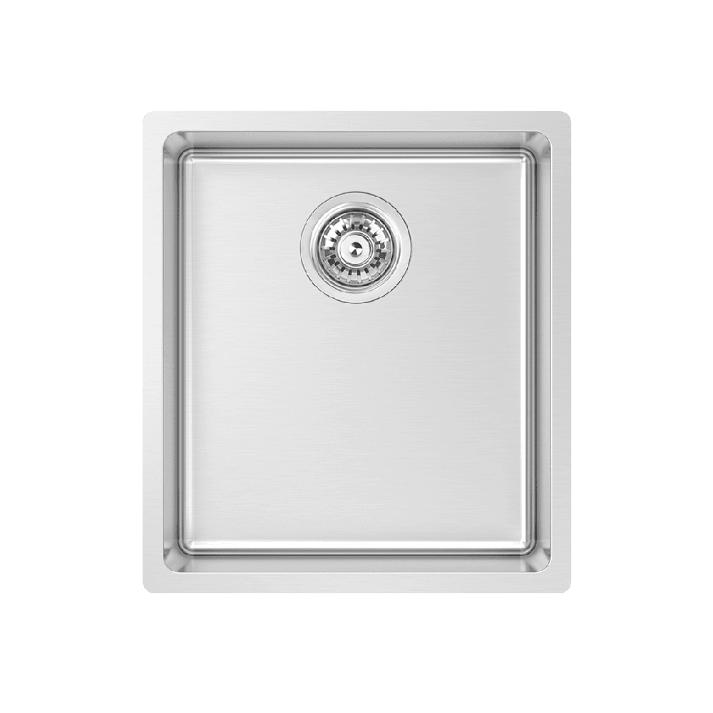 Abey Montego Single Bowl Sink, 400x450mm, Topmount/Undermount, (Inc. Tray & Chopping Board), Stainless Steel, MOA360