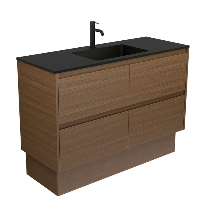 Fienza MON120BWAK Montana Amato 1200 Walnut Vanity On Kickboard