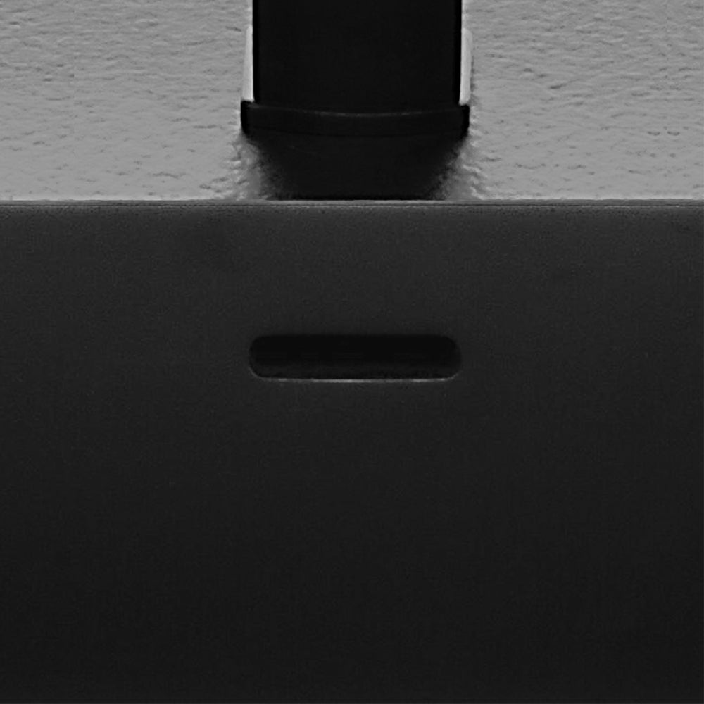 Fienza MON90ZBL Montana Fingerpull 900 Satin Black Wall Hung Vanity, Left Drawers