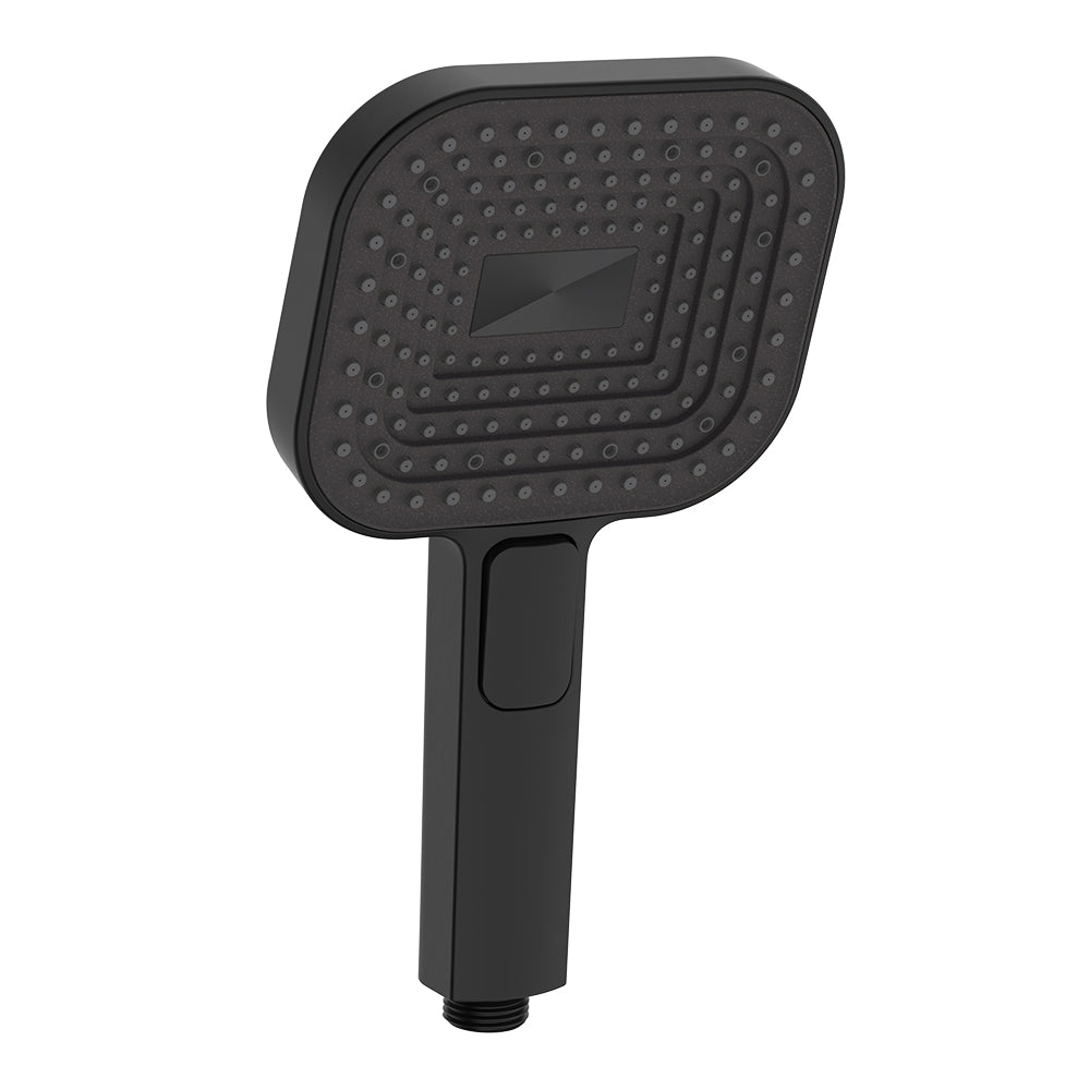 Fienza MSH139B Kuro Hand Shower Head, Soft Square, Matte Black