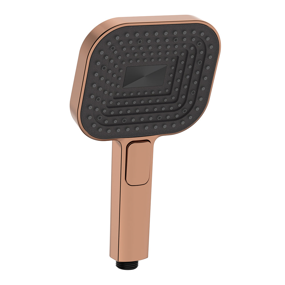 Fienza MSH139CO Kuro Hand Shower Head, Soft Square, Brushed Copper