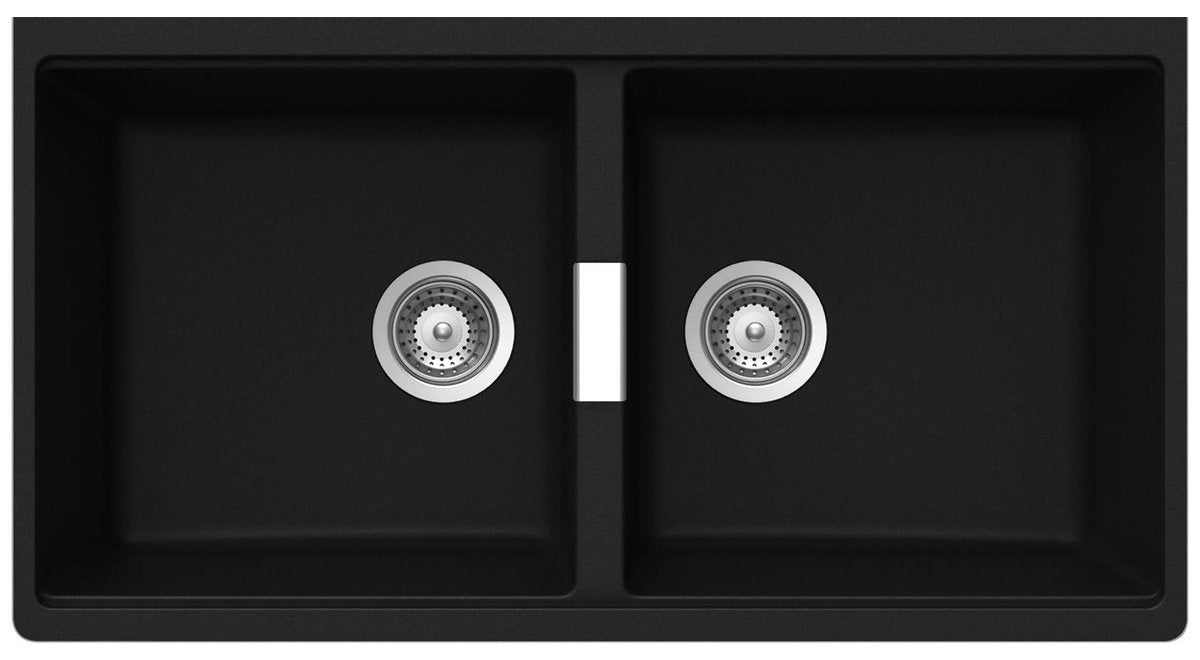 Abey N200Ub Schock Horizont Double Bowl Undermount Sink Granite Kitchen Sinks