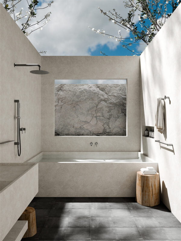 Nero ZEN SS316L Outdoor Shower Rail - Graphite