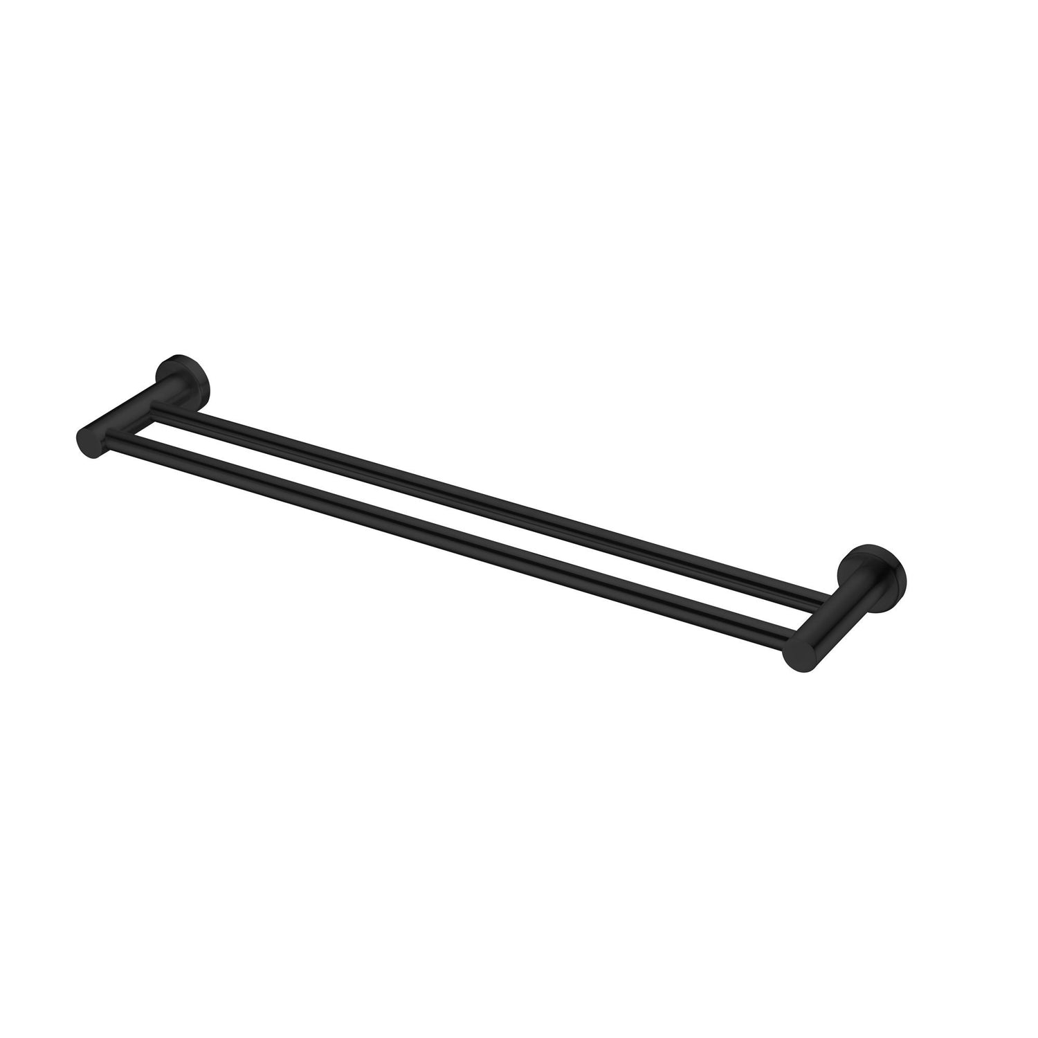 Nero NR1924dMB Mecca Double Towel Rail 600mm - Matte Black