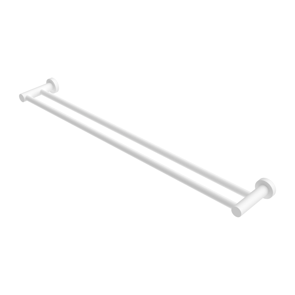 Nero NR1930dMW Mecca Double Towel Rail 800mm - Matte White
