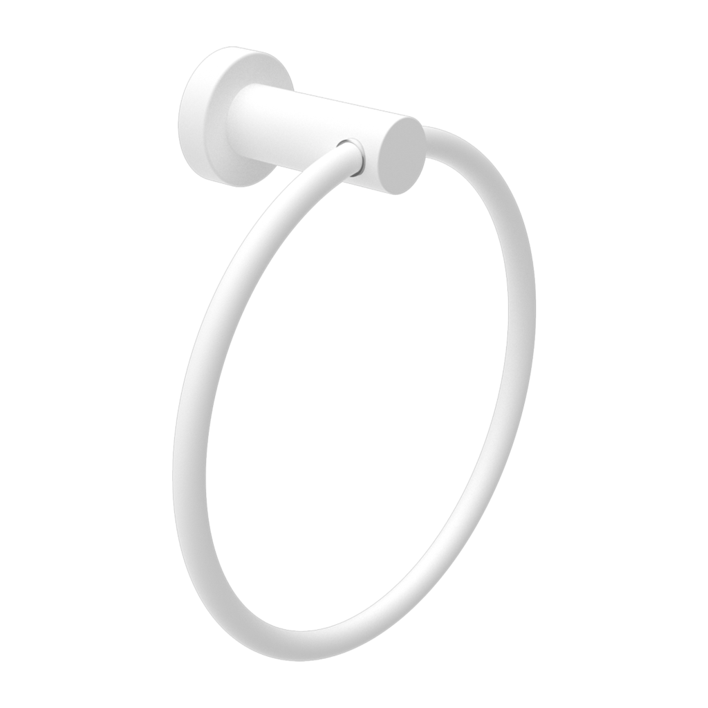 Nero NR1980MW Mecca Towel Ring - Matte White