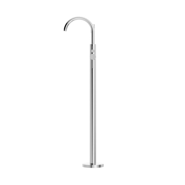 Nero NR210903aCH Freestanding Bath Mixer Spout and Handshower - Chrome