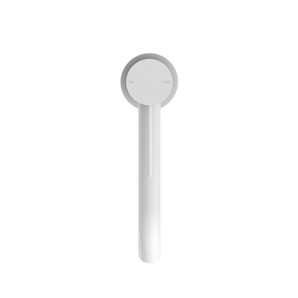 Nero Mecca Middle Tall Basin Mixer Matte White NR221901EMW
